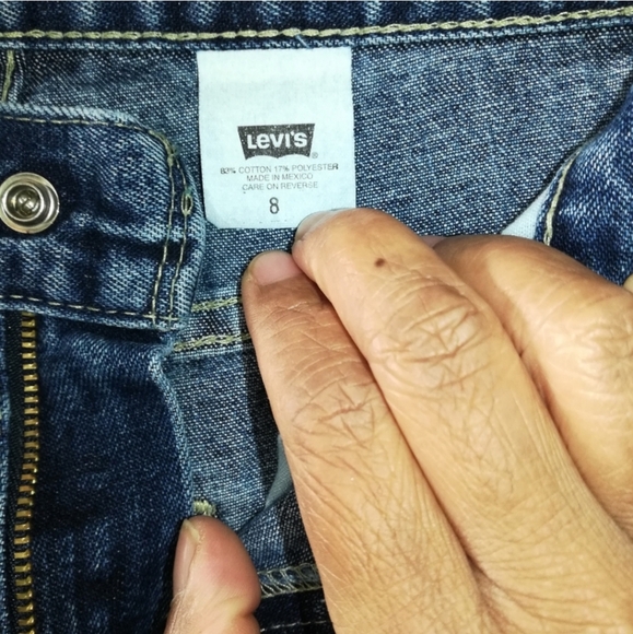 Levi's Dry Goods Two Horse Cropped  Jeans Size 8 - Picture 12 of 16